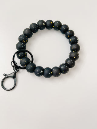 Buy houston-black Wristlet Key Chains, Bracelet Keychain, Bead Sprout