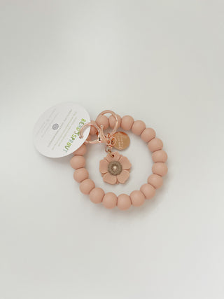 Buy blush-pink Wristlet Key Chains, Bracelet Keychain, Bead Sprout