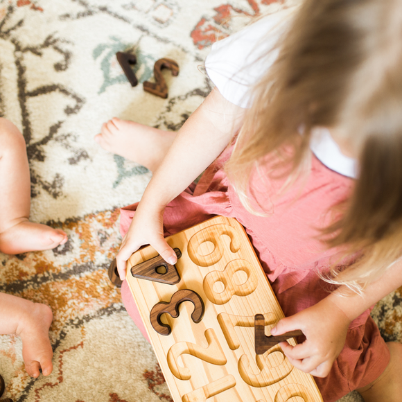 Wooden 1 to 9 number Puzzle, Bead Sprout