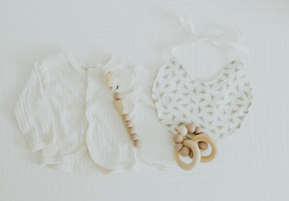 Silicone Teething/Sensory Ring & Clip Bundle