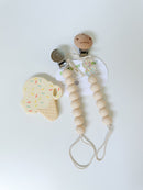 Pacifier Clip & Ice Cream Teether Baby Essential Bundle, Bead Sprout-2