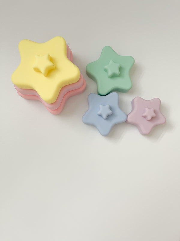 Star Shaped Stacking Toy, Toddler stacking toy, Bead Sprout
