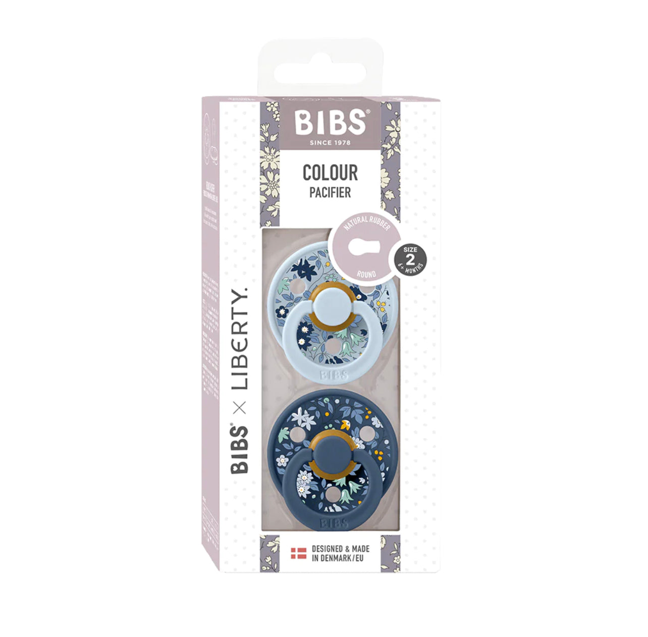 BIBS x LIBERTY Colour 2 Pack Chamomile Lawn - 0