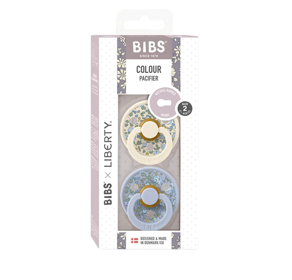 BIBS x LIBERTY Colour 2 Pack Eloise - Dusty Blue Mix