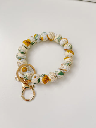 Buy boho-floral Wristlet Key Chains, Bracelet Keychain, Bead Sprout