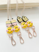 Beaded Lanyard, ID Badge, Bead Sprout-1