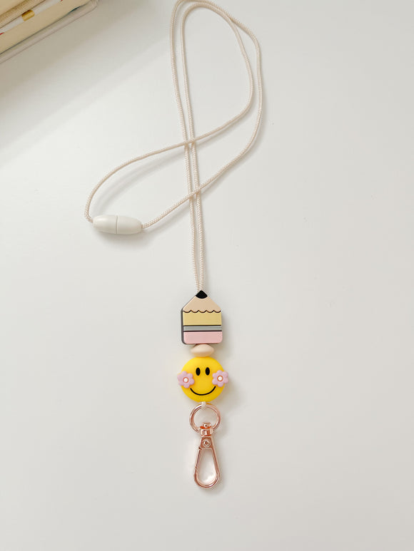 Beaded Lanyard, ID Badge, Bead Sprout