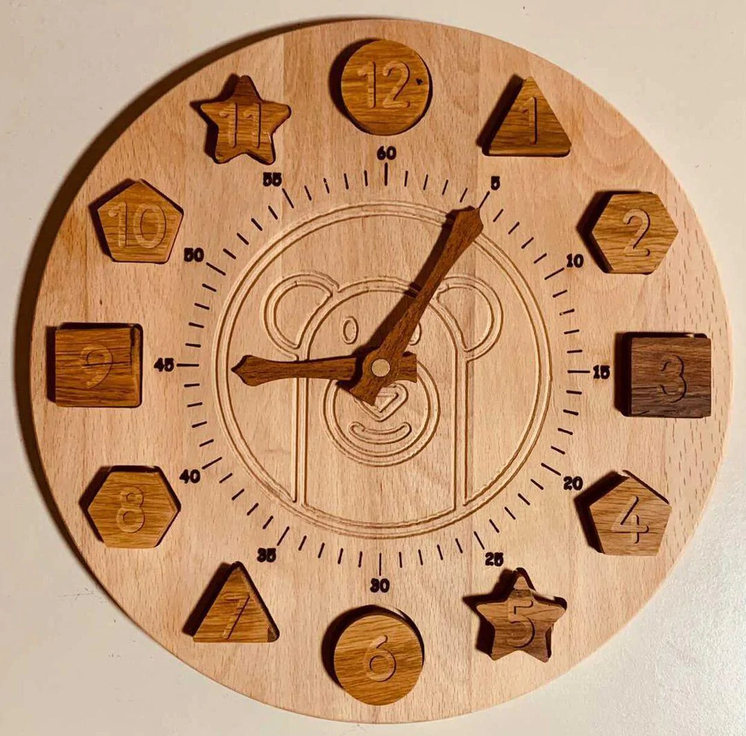 Wooden Clock Puzzle, Bead Sprout