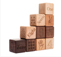 Plain Wooden Number Cube Blocks, Bead Sprout