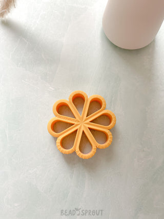 Buy mustard Floral Teether, Bead Sprout