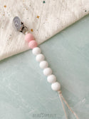 Classic Color Block Pacifier Clip, Handmade, Bead Sprout