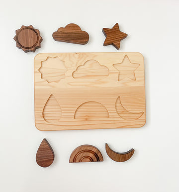 Wooden Weather Puzzle, Bead Sprout - 0
