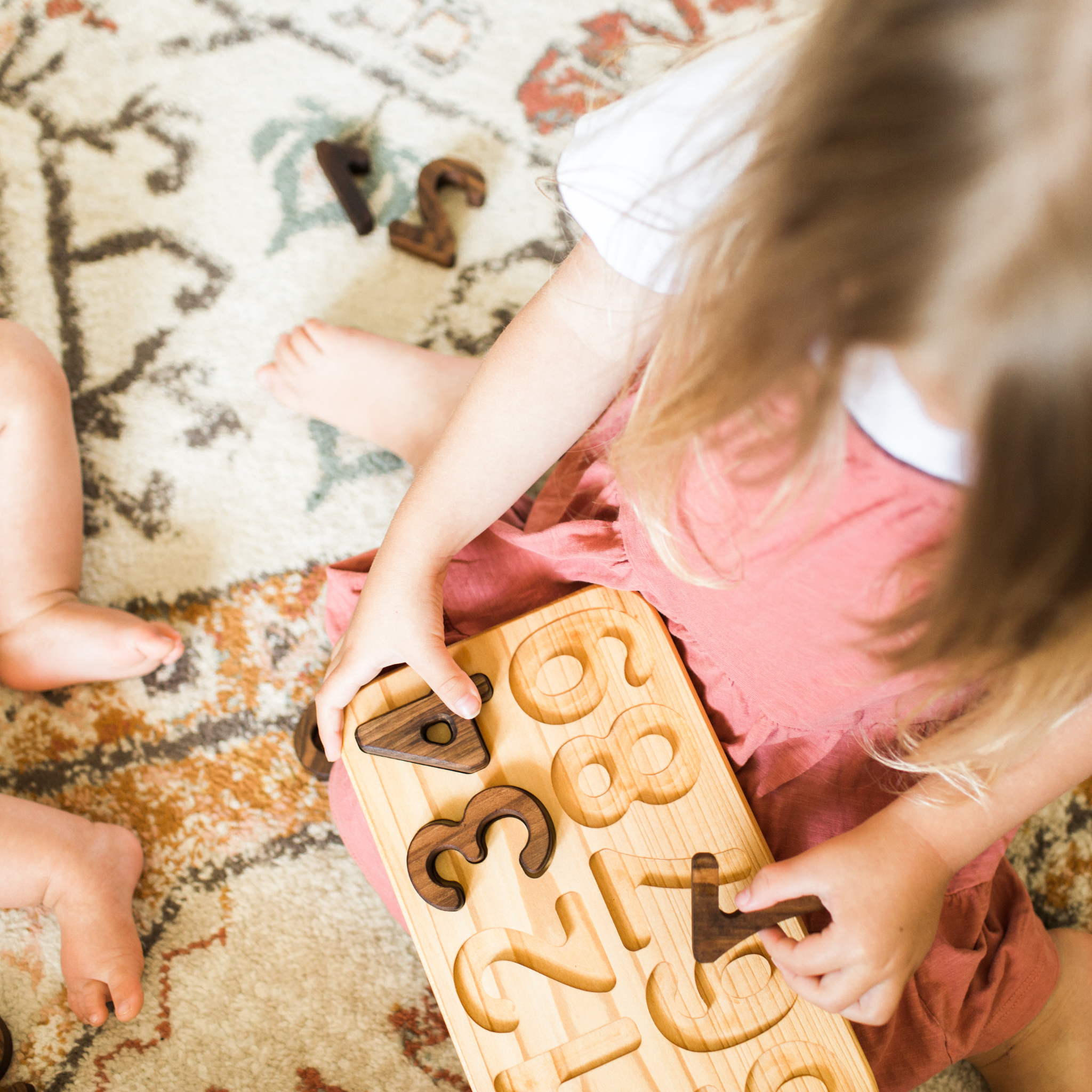 Wooden 1 to 9 number Puzzle, Bead Sprout