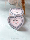 Bay Valentines day basket filler, Gray heart shaped baby teeter