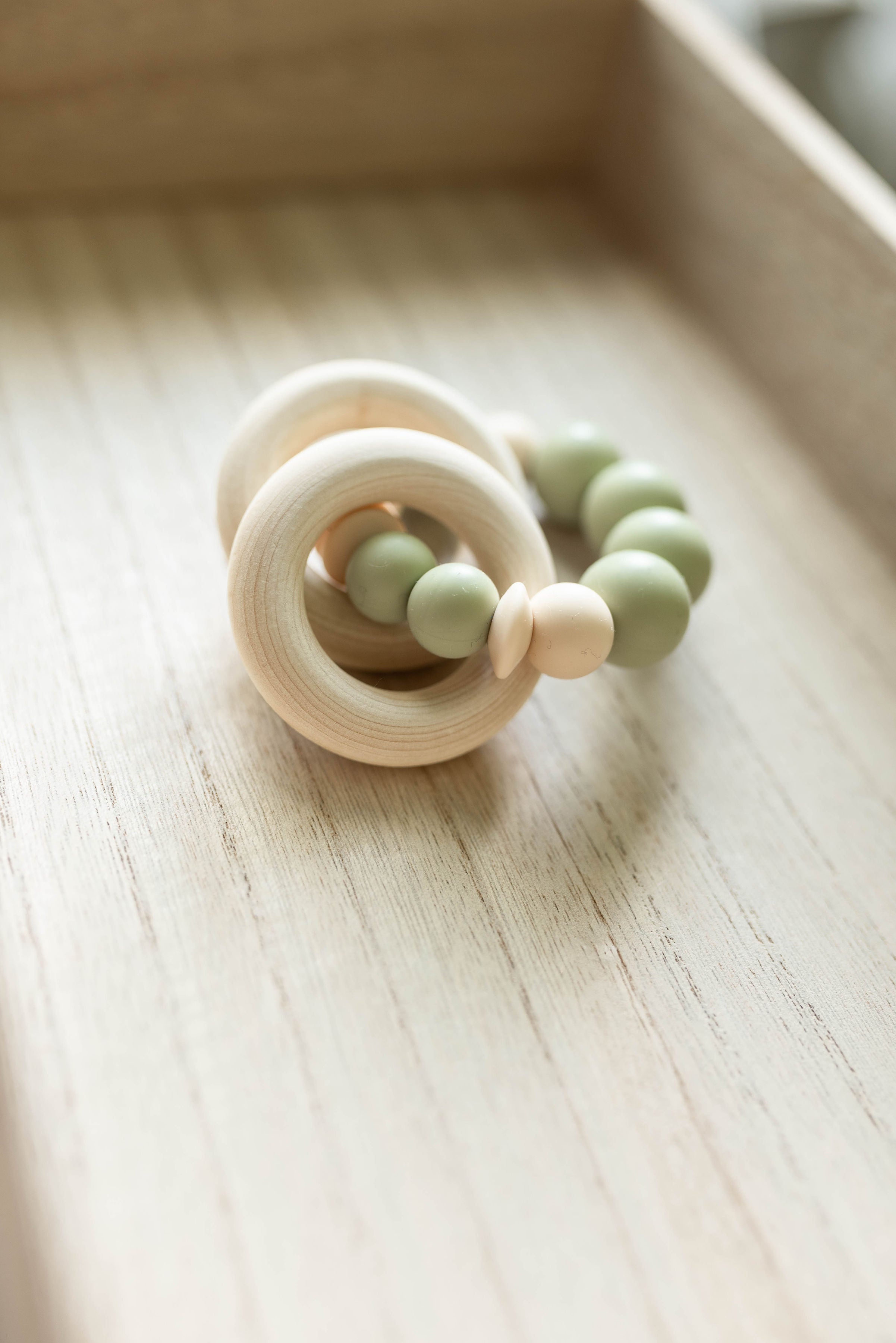 Handmade Teething Ring Toy, Bead Sprout