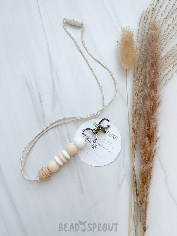 Beaded Lanyard, ID Badge, Bead Sprout