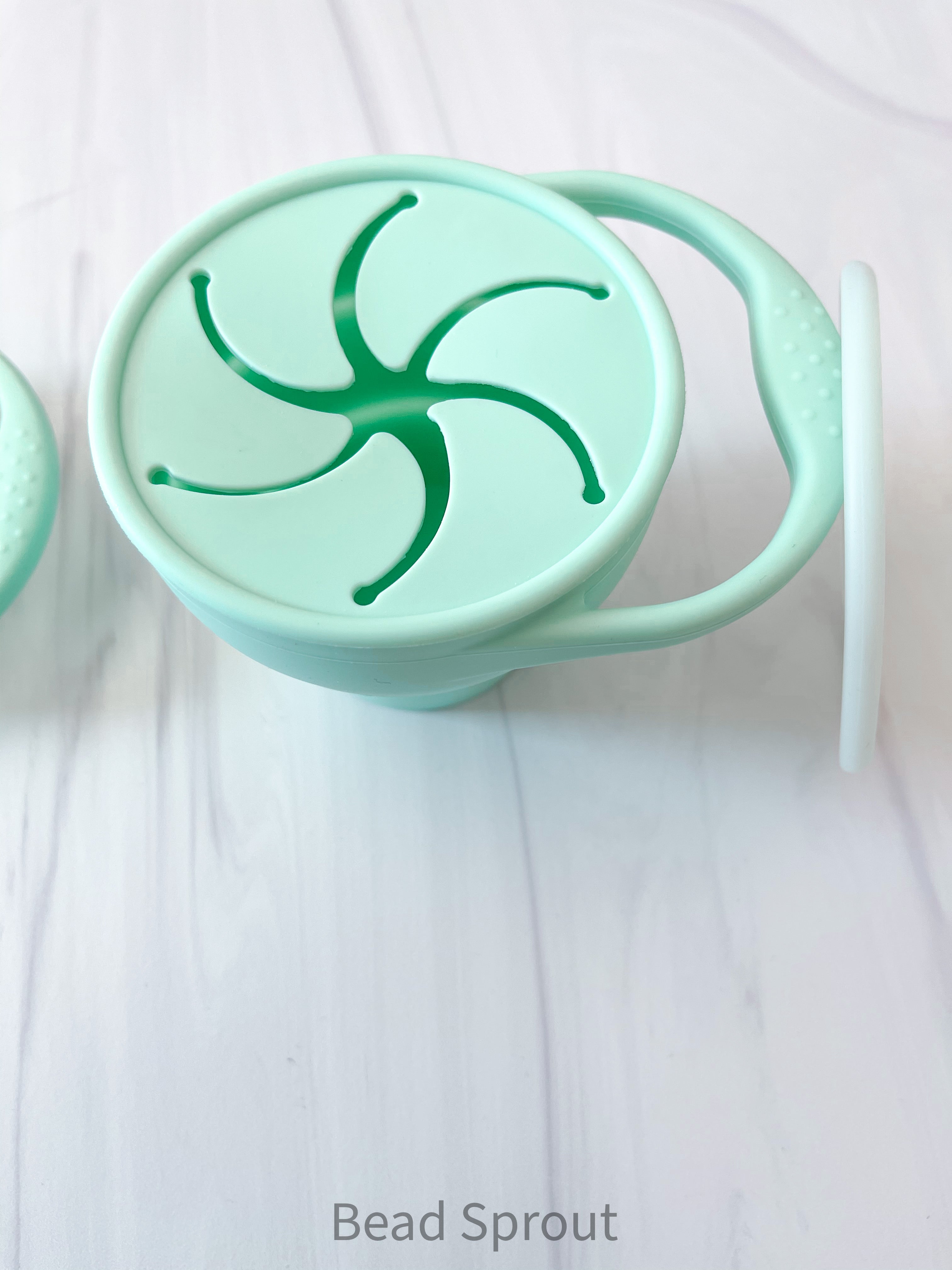 Collapsible Silicone Snack Cup with Lid