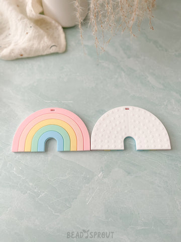 Pastel Rainbow Teether, Bead Sprout - 0
