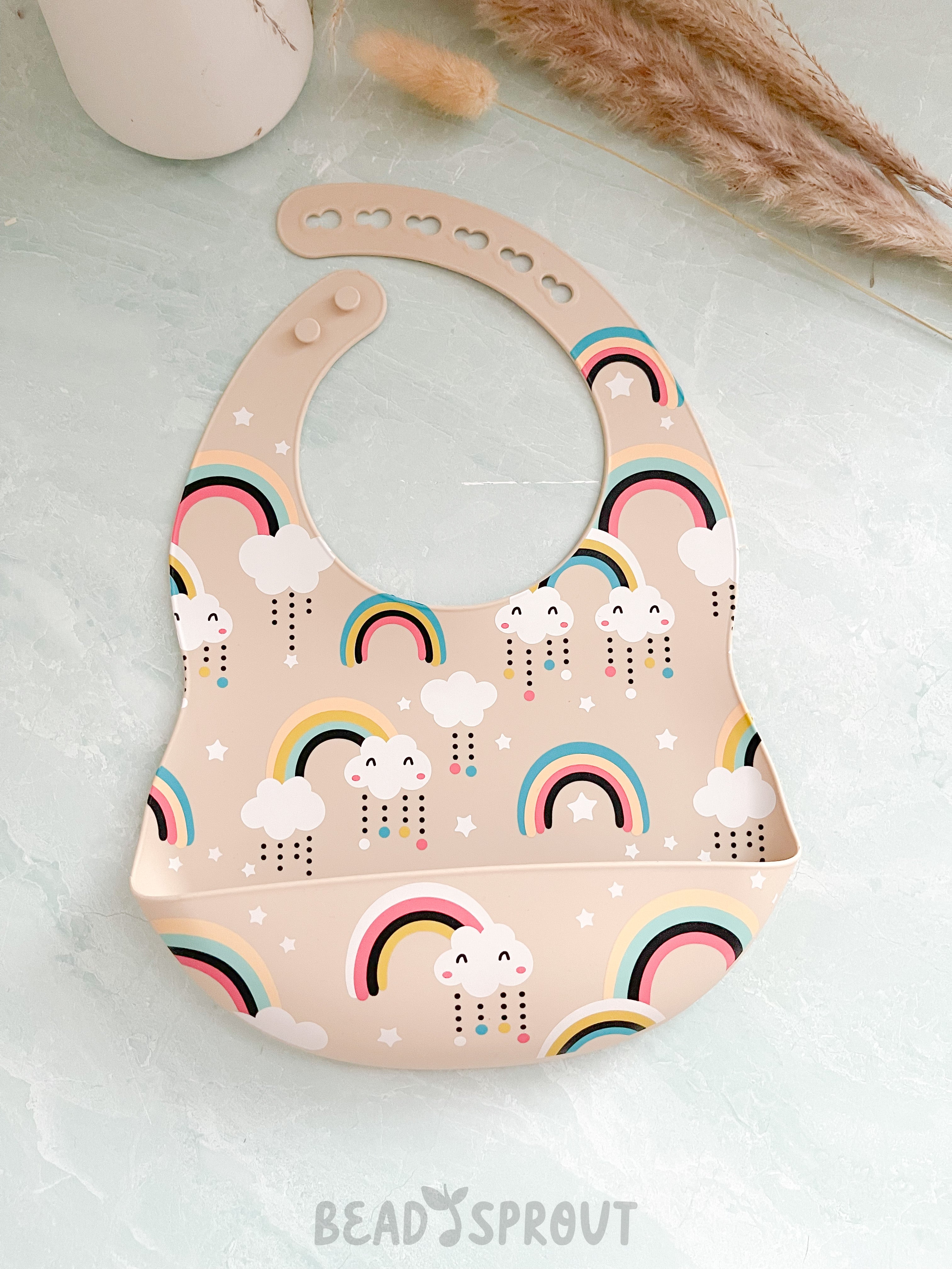 Printed Silicone Bibs | Bead Sprout