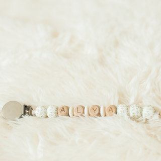 personalized Pacifier Clip, Daisy pacifier clip, Personalized pacifier clip, custom name pacifier clip, girl pacifier clip, boy pacifier clip