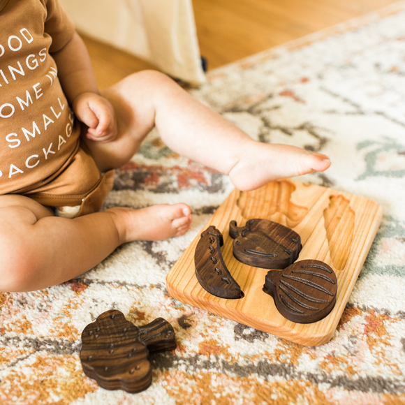 Wooden Vegetable Puzzle, Bead Sprout