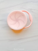 Collapsible Silicone Snack Cup with Lid-6