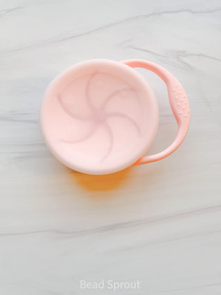 Buy pink Collapsible Silicone Snack Cup with Lid