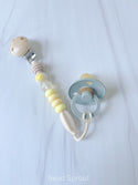 Starfruit Pacifier Clip /Toy clip, binky clip, pacifier leash, Bead Sprout