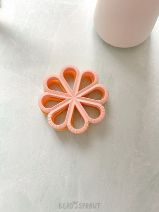 Buy peach Floral Teether, Bead Sprout