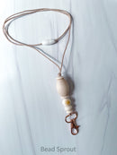 Beaded Lanyard, ID Badge, Bead Sprout-5